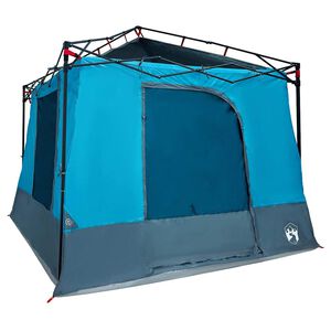 vidaXL Binnentent 6-persoons Blauw taft