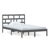 vidaXL Bedframe massief grenenhout grijs 120x200 cm