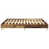 vidaXL Bedframe zonder matras 200x200 cm spaanplaat bewerkt hout