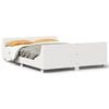 vidaXL Bedframe zonder matras massief grenenhout wit 140x200 cm