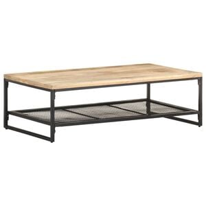 vidaXL Salontafel 110x60x35 cm massief mangohout