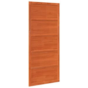 vidaXL Schuifdeur 90 x 2,5 x 208 cm Massief grenenhout Wasbruin