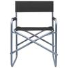 vidaXL Regisseursstoelen 2 st staal zwart