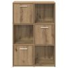 vidaXL Boekenrek 60,5x30x90 cm bewerkt hout artisanaal eikenkleurig