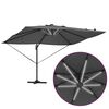 vidaXL Parasol Antraciet 352 x 251 x 265 cm Polyester en Aluminium