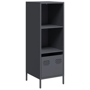 vidaXL Hoge kast 35x39x103,5 cm staal antracietkleurig