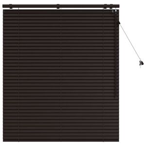 vidaXL Venetiaanse jaloezie Donkerbruin 100 x 130 cm 35 mm