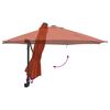 vidaXL Tuinparasol Terracotta 248 x 248 x 148 cm Polyester en staal