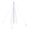 vidaXL LED Kerstboom EKENAS 400 cm 800 LED's Koudwit Staal Koudwit