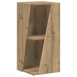 vidaXL Zijplank 33 x 32 x 70,5 cm Bewerkt hout Artisan Eiken