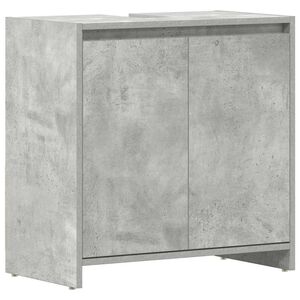 vidaXL Badkamerkast 60x33x60 cm bewerkt hout betongrijs