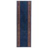 vidaXL Tapijtloper FLORNES Geweven Blauw PP 7 mm