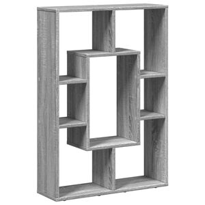 vidaXL Boekenkast 63x20x90 cm bewerkt hout grijs sonoma eikenkleurig