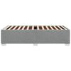 vidaXL Bedframe zonder matras 80x200 cm stof lichtgrijs