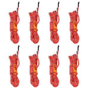 vidaXL Tentscheerlijnen met spanners 8 st reflecterend 4 m 4 mm