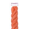 vidaXL Werktouw 24 mm 50 m polypropeen oranje