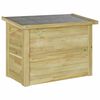vidaXL Opbergbox Ge&iuml;mpregneerd grenenhout 80 x 44,5 x 57,5 cm Naturel