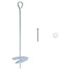 vidaXL Aardeankers 10 st &Oslash;10 x 40 cm Gegalvaniseerd metaal zilver
