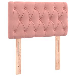 vidaXL Hoofdbord 80x7x78/88 cm fluweel roze