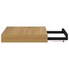 vidaXL Wandplank met opslag 4 pcs Bruin 23 x 23,5 x 4 cm Bewerkt hout