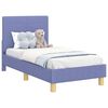 vidaXL Peuterbedframe met hoofdbord Jeans Blauw 70 x 140 cm Stof