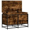 vidaXL Opbergbox met deksel 80x40x51,5 cm bewerkt hout gerookt eiken