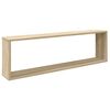 vidaXL Wandschappen kubus 4 st 100x15x30 cm bewerkt hout sonoma eiken