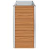 vidaXL Plantenbak verhoogd 160x40x77 cm gegalvaniseerd staal zilver