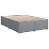 vidaXL Boxspring met matras stof lichtgrijs 140x190 cm