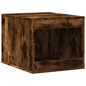 vidaXL Kattenbakkast 47x59x42 cm bewerkt hout gerookt eikenkleurig