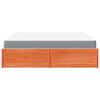 vidaXL Bed met matras massief grenenhout wasbruin 180x200 cm