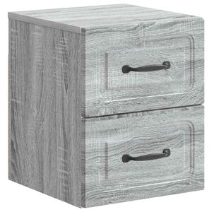 vidaXL Wandbeugel Bedkast Grijs sonoma 34,5 x 33 x 40 cm Bewerkt hout