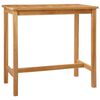 vidaXL Bartafel Naturel 110 x 60 x 105 cm Massief Teakhout