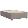 vidaXL Bedframe zonder matras stof taupe 160x200 cm