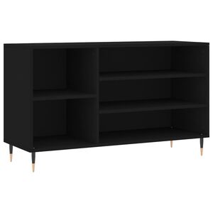 vidaXL Schoenenkast 102x36x60 cm bewerkt hout zwart