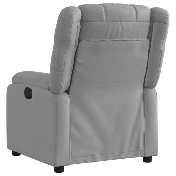 vidaXL Relaxfauteuil lichtgrijze stof