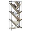 vidaXL Boekenkast 79x30x180 cm bewerkt hout en metaal sonoma eiken