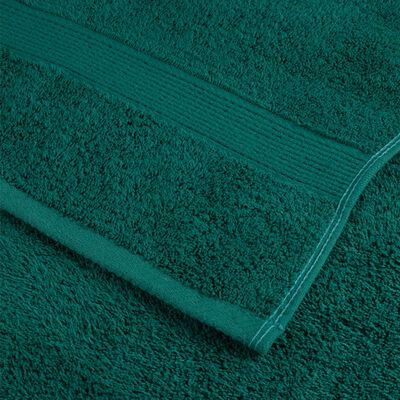 vidaXL 8-delige Handdoekenset 600 g/m² 100% katoen groen