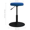 vidaXL Eetkamerstoelen 4 st fluweel blauw