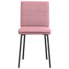 vidaXL Eetkamerstoelen 4 st fluweel roze