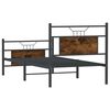 vidaXL Bedframe zonder matras hout gerookt eikenkleurig 90x200 cm