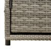 vidaXL Tuinkast 110x55x60,5 cm poly rattan grijs
