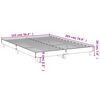 vidaXL Bedframe zonder matras hout sonoma eikenkleurig 140x200 cm