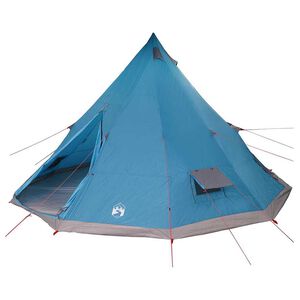 vidaXL Tipi Tent met dak met opslag Blauw 560 x 560 x 300 cm taft