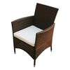 vidaXL Tuinstoelen 2 st poly rattan bruin