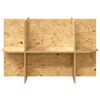 vidaXL Terrariumbasis met plank Bruin 80 x 40 x 50 cm OSB