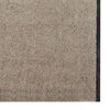 vidaXL Deurmat Beige en zwart 120 x 400 cm Polypropyleen en vinyl