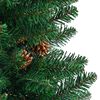 vidaXL Slanke Kerstboom Groen 150 cm PVC en massief dennenhout