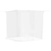 vidaXL Hangende klamboe 156 gaas 220x100x150 cm wit