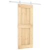 vidaXL Schuifdeur 80 x 210 cm Massief Grenenhout (Niet-Behandeld)